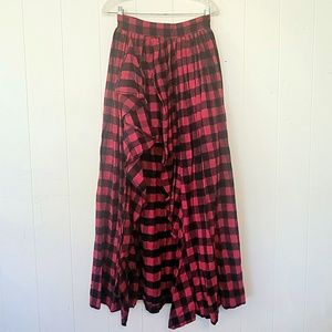In bloom flannel plaid maxi skirt purchased from Free People